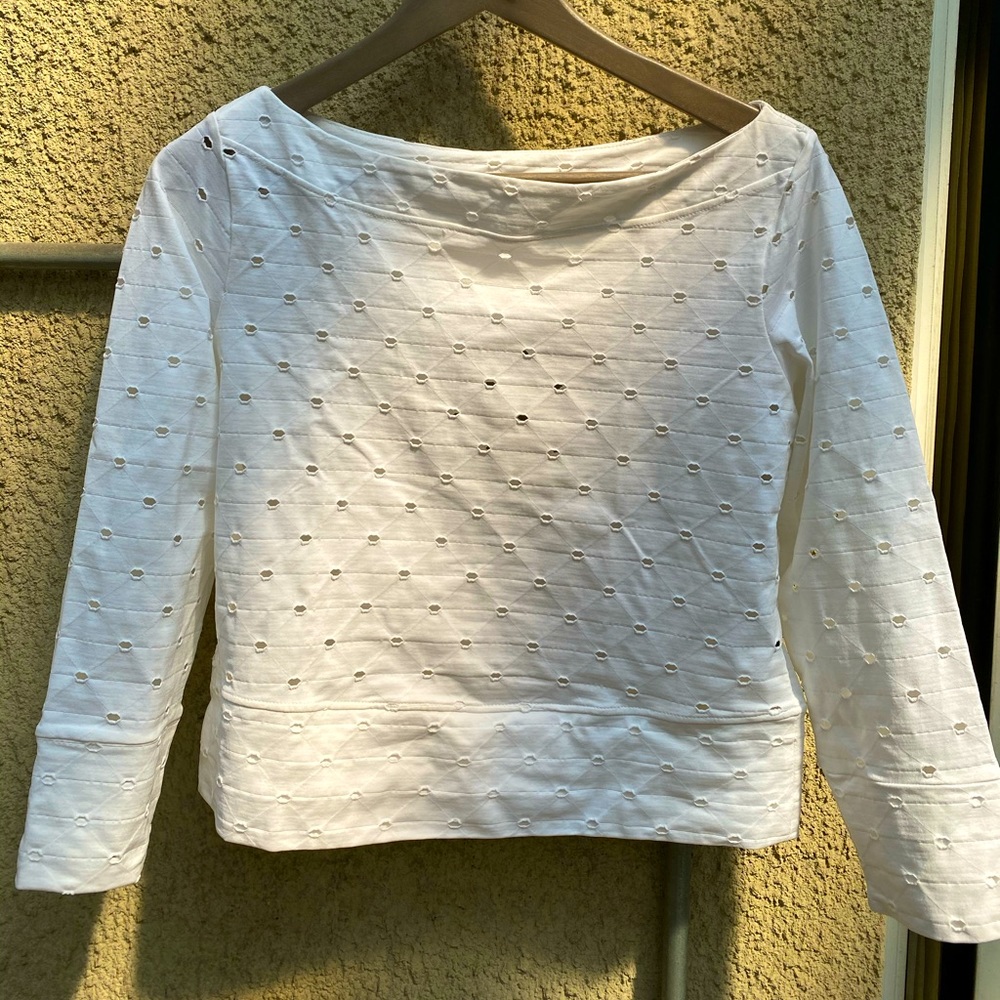Calvin Rucker White Long Sleeve Blouse